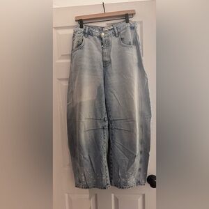 Free People Good Luck Barrel Jeans